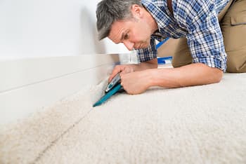 How to fill gap between carpet and baseboard